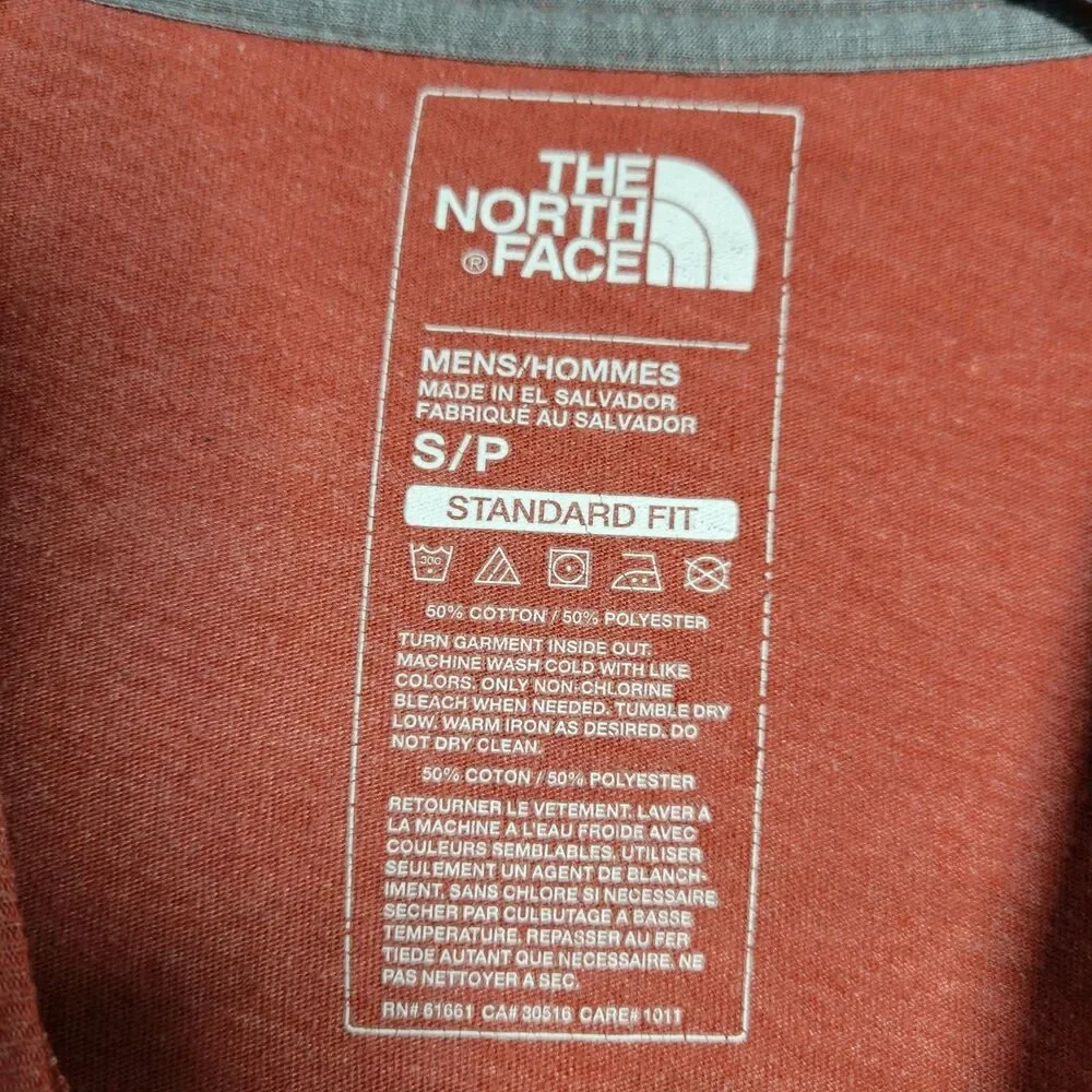 The North Face Mens S Rust Long Sleeve Shirt Expedition Gorpcore Earthy Hiking